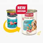Animonda GranCarno Adult: konservai &scaron;unims su la&scaron;i&scaron;a, praturtinta &scaron;pinatais, 400g