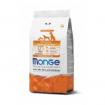 Monge spec. line monoprotein puppy sausas pa&scaron;aras visų veislių jauniems &scaron;uniukams su antiena, ryžiais ir bulvėmis 12kg