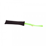 Judrumo žaislas &scaron;uniui juodas su žalia rankena Dingo, Agility Bungee, 8 x 27 cm