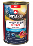 Ontario Monoproteino konservai &scaron;unims su jautiena ir morkomis, 400 g