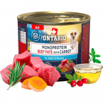 Ontario Monoproteino konservai &scaron;unims su jautiena ir morkomis, 200 g