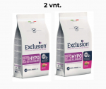 2 vnt. - Exclusion Hypoallergenic mažų veislių &scaron;unų maistas su kiauliena ir žirneliais 2 kg