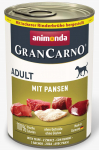 Animonda GranCarno Adult Rumen: konservai suaugusiems &scaron;unims su galvijų prieskrandžiais, 400 g