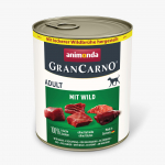 Animonda GranCarno Adult: konservai suaugusiems &scaron;unims su žvėriena, 800 g