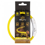 &Scaron;viečiantis antkaklis &scaron;unims, SEECURITY, nailoninis, USB, geltonas, 35 cm