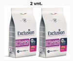 2 vnt. - Exclusion Hypoallergenic mažų veislių &scaron;unų maistas su kiauliena ir žirneliais 7 kg