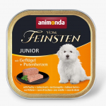 Animonda Vom Feinsten Junior with Poultry and Turkey Hearts - konservai &scaron;uniukams/jauniems &scaron;unims su pauk&scaron;tiena ir kalakutų &scaron;irdimis, 150 g
