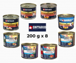 Konservų rinkinys &scaron;unims Ontario 200 g x 8