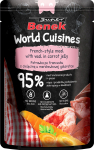 Super Benek World Cuisines konservai katėms. Prancūzi&scaron;kas skonis su ver&scaron;iena morkų drebučiuose, 100 g