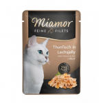 Miamor Feine Filets konservai katėms, tunas la&scaron;i&scaron;os drebučiuose, 100 g