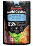 Super Benek World Cuisines konservai katėms. Baltijos skonis su la&scaron;i&scaron;a &scaron;pinatų padaže, 100 g