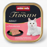 Animonda Vom Feinsten Adult with Turkey Hearts &ndash; konservai katėms su kalakutų &scaron;irdimis, 100 g