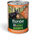 Monge BWild begrūdžiai konservai &scaron;unims su antiena, moliūgu ir cukinija, 400 g