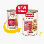 Animonda Carny Adult Beef + Heart &ndash; konservai katėms su &scaron;viežia jautiena ir &scaron;irdimis, 400 g