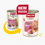 Animonda Carny Adult Beef + Turkey + Shrimp &ndash; konservai katėms su &scaron;viežia jautiena, kalakutiena ir krevetėmis, 400 g