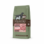 QUATTRO 12kg begrūdis la&scaron;i&scaron;a ir kriliu visų veislių suaugusių &scaron;unų pa&scaron;aras