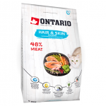 Sausas maistas kačių kailiui ir odai, 1 kg (sveriamas), Ontario Cat Hair & Skin