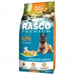 Rasco Premium Adult Medium Breed, 15 kg, pa&scaron;aras suaugusiems vidutinių veislių &scaron;unims su vi&scaron;tiena ir ryžiais