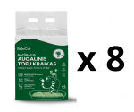 8 VNT. - Kraikas katėms TOFU BeloCat, alavijo / aloe vera kvapo, 6 l (2,5 kg), 2 mm granulės