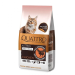 QUATTRO visavertis sausas pa&scaron;aras visų veislių kačiukams su vi&scaron;tiena (iki 12 mėnesių), 7kg