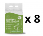 8 VNT. - Kraikas katėms TOFU BeloCat, žaliosios arbatos kvapo, 6 l (2,5 kg), 2 mm granulės