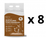 8 VNT. - Kraikas katėms TOFU BeloCat, kavos kvapo, 6 l (2,5 kg), 2 mm granulės