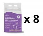 8 VNT. - Kraikas katėms TOFU BeloCat, levandų kvapo, 6 l (2,5 kg), 2 mm granulės