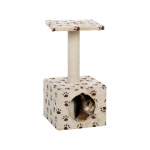 TRIXIE Junior Zamora draskyklė stulpas su būda, 60cm, smėlio su letenomis