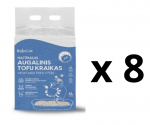 8 VNT. - Kraikas katėms TOFU BeloCat, pienelio kvapo, 6 l (2,5 kg), 2 mm granulės