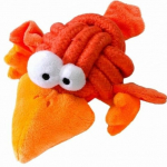 Žaislas &scaron;uniui - Coockoo Bobble - linksmas oranžinis pauk&scaron;tis, 8.5 cm