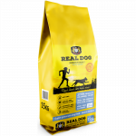 Real Dog Sensitive 15kg pa&scaron;aras suaugusiems &scaron;unims su antiena