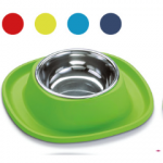 Dubenėlis gyvūnui su mink&scaron;tu kilimėliu, Soft Touch INOX Small, Georplast