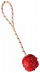 Žaislas &scaron;uniui - Kamuoliukas su virve, 7cm/35cm