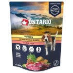 Ontario tro&scaron;kinys &scaron;unims i&scaron; elnienos ir daržovių sultinyje, 300 g, Pouch Venison with vegetables in broth