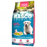 Rasco Premium Junior Large, 15 kg, pa&scaron;aras didelių veislių &scaron;uniukams su vi&scaron;tiena ir ryžiais