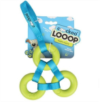 Žaislas &scaron;uniui Coockoo Looop 26*15*2 cm - suverti guminiai žiedai su rankena