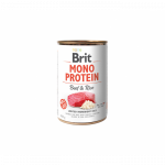 Brit Care Mono Protein Beef-Rice drėgnas maistas alergi&scaron;kiems &scaron;unims, 400 g