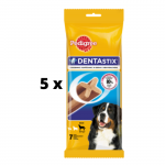 Papildomas &scaron;unų ėdalas PEDIGREE Dentastix, dideliems &scaron;unims, 270 g x 5 vnt. pakuotė