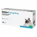 KRKA Dehinel 230 mg/20 mg tabletės katėms nuo kirminų, N10
