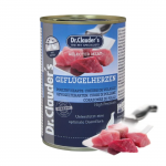 Dr. Clauder's Poultry Hearts &scaron;lapias maistas &scaron;unims su vi&scaron;tienos &scaron;irdelėmis, 400 g