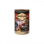 Carnilove Wild Meat Lamb-Wild Boar begrūdis, drėgnas maistas &scaron;unims, 400 g