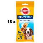 &Scaron;unų skanėstai PEDIGREE Dentastix vidutiniams &scaron;unims 3vnt., 77g x 18 vnt. pakuotė