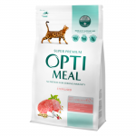 OPTIMEAL&trade; Visavertis pa&scaron;aras sterilizuotoms katėms ir kastruotiems katinams - su dideliu kiekiu jautienos ir sorgo žolelėmis, 10 kg
