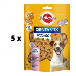 &Scaron;unų skanėstai PEDIGREE Dentastix Chewy Chunk Mini, vi&scaron;tienos skonio, 68 g x 5 vnt. pakuotė