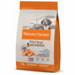Nature's Variety Meat Boost Adult Norwegian Salmon begrūdis, sausas maistas &scaron;unims, 10 kg