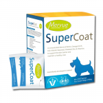 Mervue SuperCoat papildai mažų veislių &scaron;unims, padedantys palaikyti sveiką odą ir kailį, 5 ml x 30