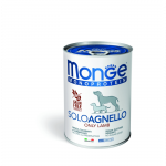 Monge Monoproteico Solo Wet Dog Pate drėgnas maistas &scaron;unims su ėriena, 400 g