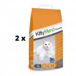 Kraikas katėms KITTYFRIEND, Clumping, su&scaron;okantis, 5 L. x 2 vnt. pakuotė