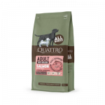 Quattro begrūdis visų veislių suaugusių &scaron;unų pa&scaron;aras su la&scaron;i&scaron;a ir kriliu, 1,5 kg