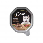 Cesar drėgnas maistas &scaron;unims su kalakutiena, jautiena ir žolelėmis, 150 g